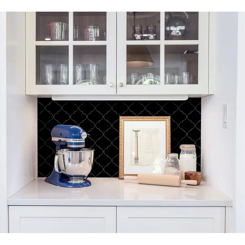 Sunwings 10 Sheet Peel And Stick Arabesque Backsplash Tile Wayfair